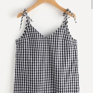 SHEIN plaid tank top